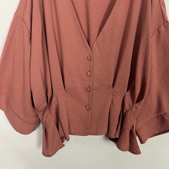 ASOS Mauve Button-Down Blouse - Picture 4 of 11